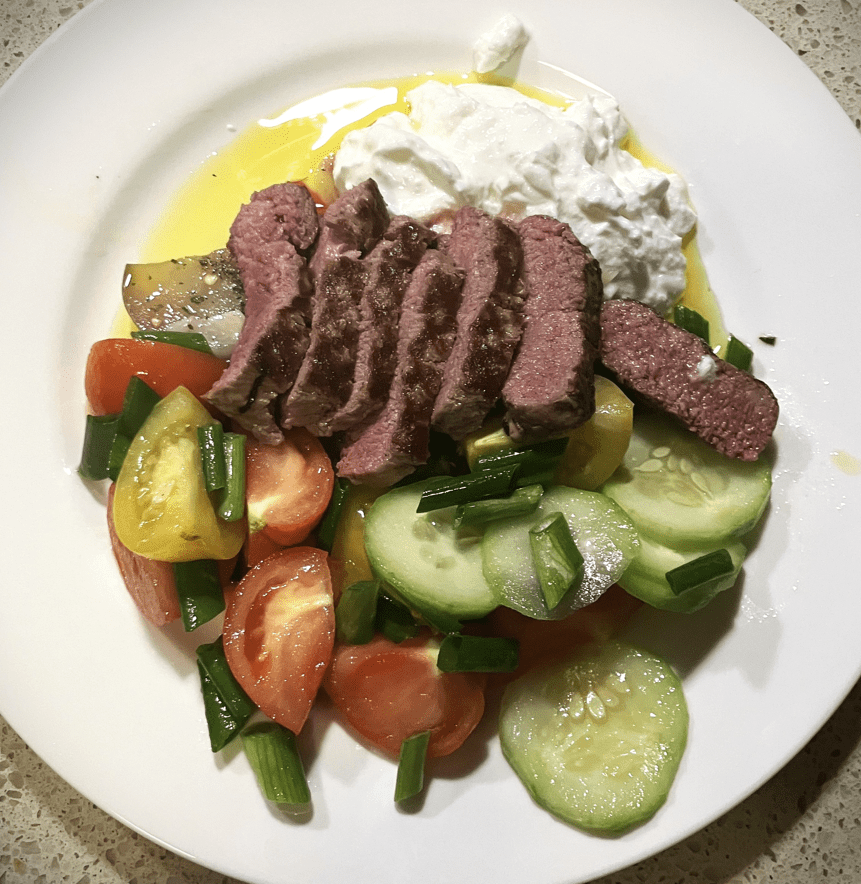 Lamb Backstrap with Eggplant and&nbsp;Tomato